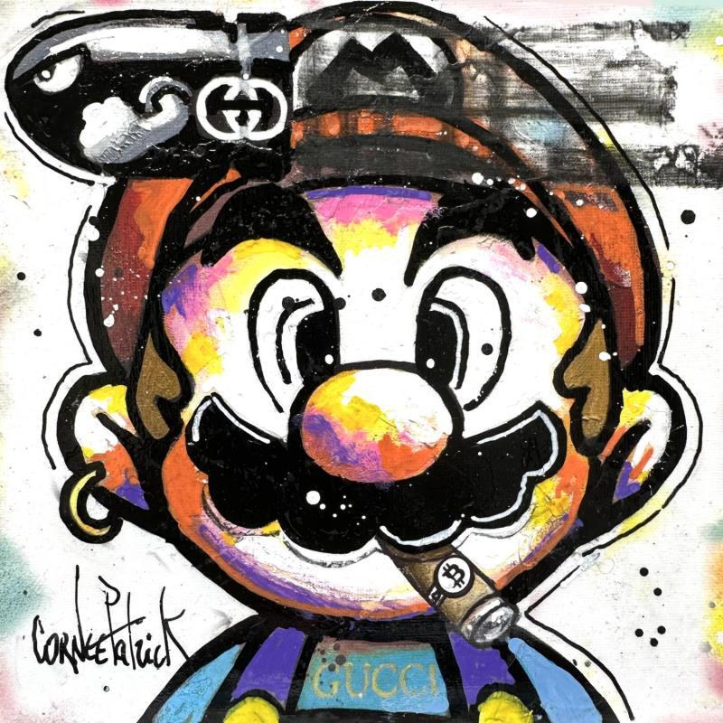Peinture Super Mario loves GUCCI par Cornée Patrick | Tableau Pop-art Graffiti, Huile Cinéma, Icones Pop, Mode