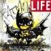 Peinture Mini Batman, life par Cornée Patrick | Tableau Pop-art Urbain Cinéma Icones Pop Graffiti Huile
