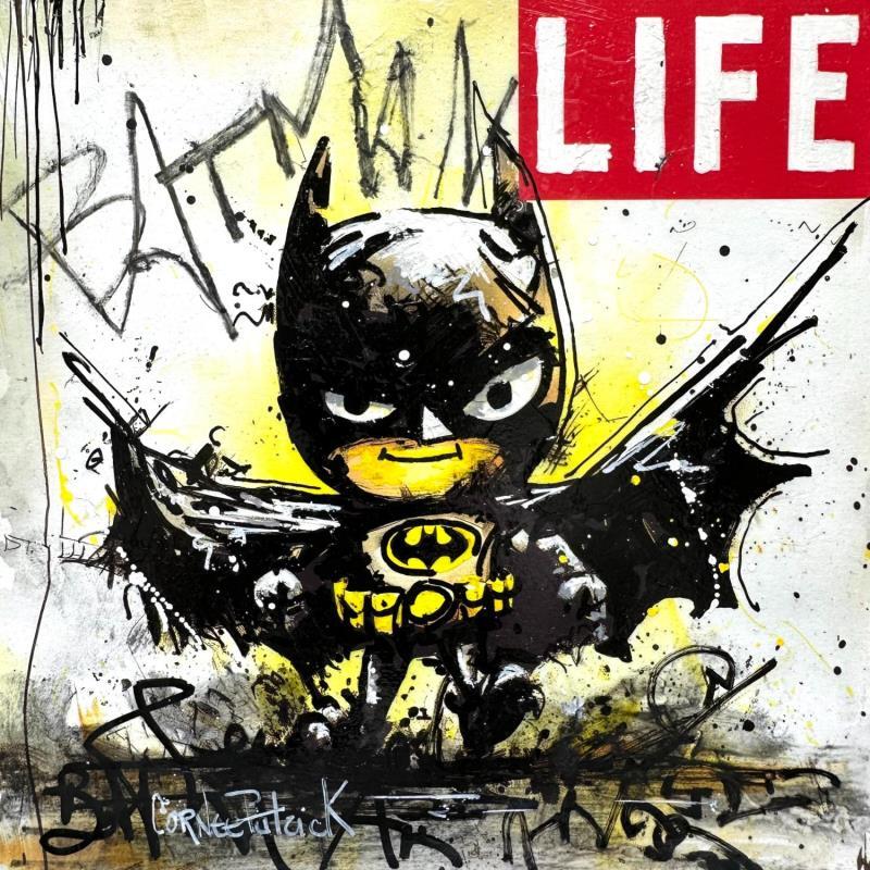 Painting Mini Batman, life by Cornée Patrick | Painting Pop-art Graffiti, Oil Cinema, Pop icons, Urban