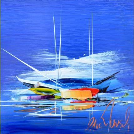 Painting BLUE MARINE by Munsch Eric | Painting Figurative Acrylic, Oil Marine, Pop icons