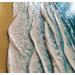 Peinture LA REUNION  par Geiry | Tableau Matiérisme Paysages Marine Nature Acrylique Résine Pigments Poudre de marbre