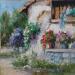 Peinture Traseras del patio par Cabello Ruiz Jose | Tableau Impressionnisme Scènes de vie Huile