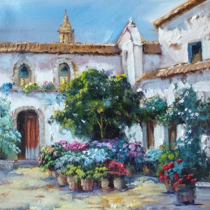 Painting Patio central 2 by Cabello Ruiz Jose | Painting Figurative Life style Oil