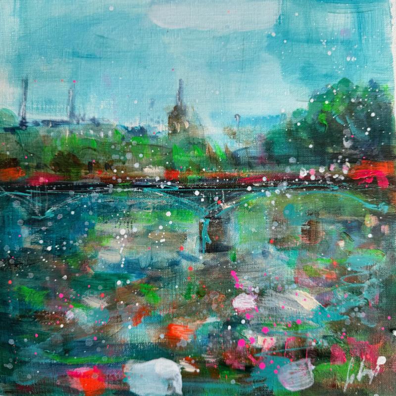 Painting Ma Seine  by Solveiga | Painting Acrylic