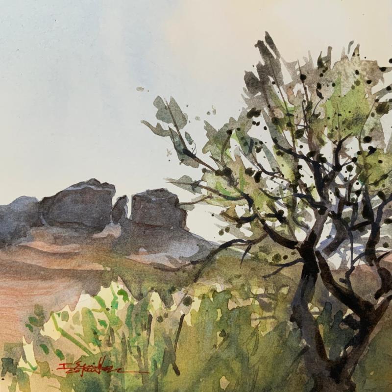 Peinture F1 227 par Seruch Capouillez Isabelle | Tableau Figuratif Aquarelle Nature, Paysages, Urbain