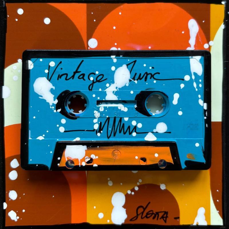 Painting Vintage Music by Costa Sophie | Painting Pop-art Acrylic Gluing Upcycling