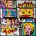 Painting POP K7 by Costa Sophie | Painting Pop-art Pop icons Acrylic Gluing Upcycling