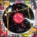 Painting POP VINYLE  (rouge) by Costa Sophie | Painting Pop-art Pop icons Acrylic Gluing Upcycling