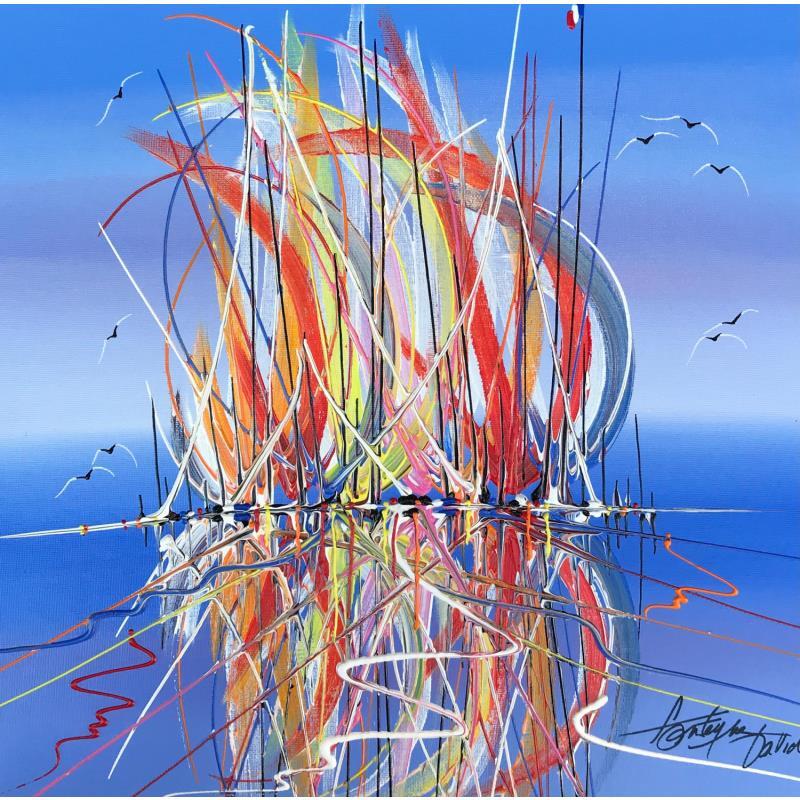 Painting Touquet mes pulsions by Fonteyne David | Painting Abstract Marine Acrylic