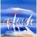 Peinture Du vent, de l'amour par Fonteyne David | Tableau Abstrait Marine Acrylique