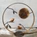 Skulptur oiseaux au clair de Lune von Eres Nicolas | Skulptur Figurativ Tiere Metall