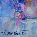 Gemälde Purple Roses von Petras Ivica | Gemälde Impressionismus Stillleben Öl