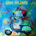 Painting Snoopy and Woodstock vespa  by Kikayou | Painting Pop-art Pop icons Graffiti Acrylic Gluing