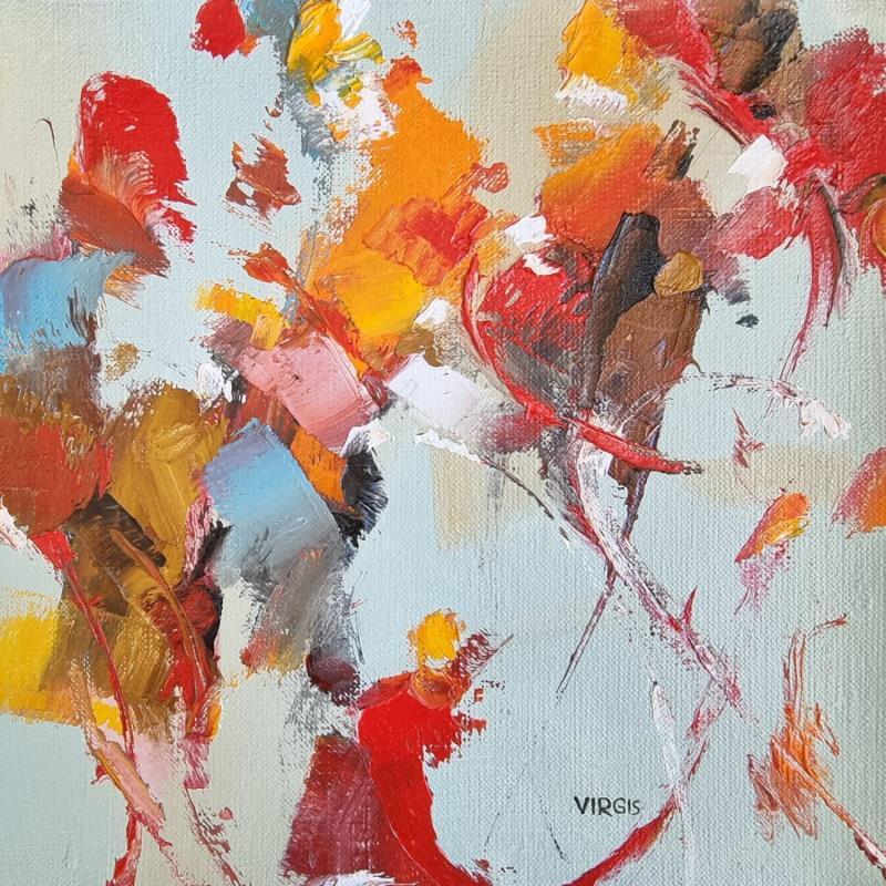 Painting In good spirits by Virgis | Painting Abstract Minimalist Oil