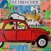 Peinture RETRO COOL par Euger Philippe | Tableau Pop-art Icones Pop Acrylique Collage