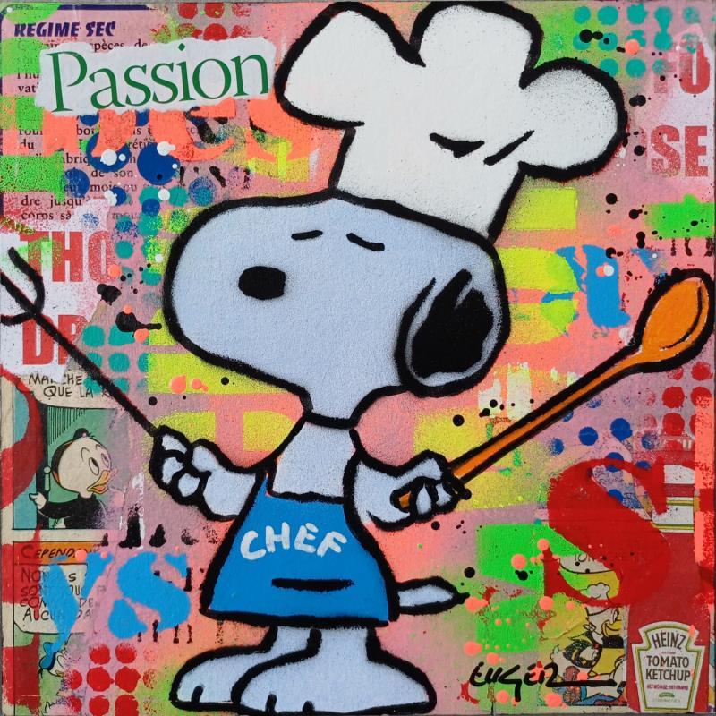 Painting PASSION CUISINE by Euger Philippe | Painting Pop-art Pop icons Acrylic Gluing