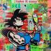 Painting TAKE IT EASY by Euger Philippe | Painting Pop-art Pop icons Acrylic Gluing