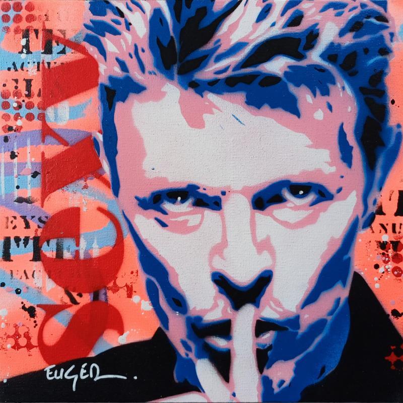 Painting DAVID BOWIE by Euger Philippe | Painting Pop-art Pop icons Acrylic