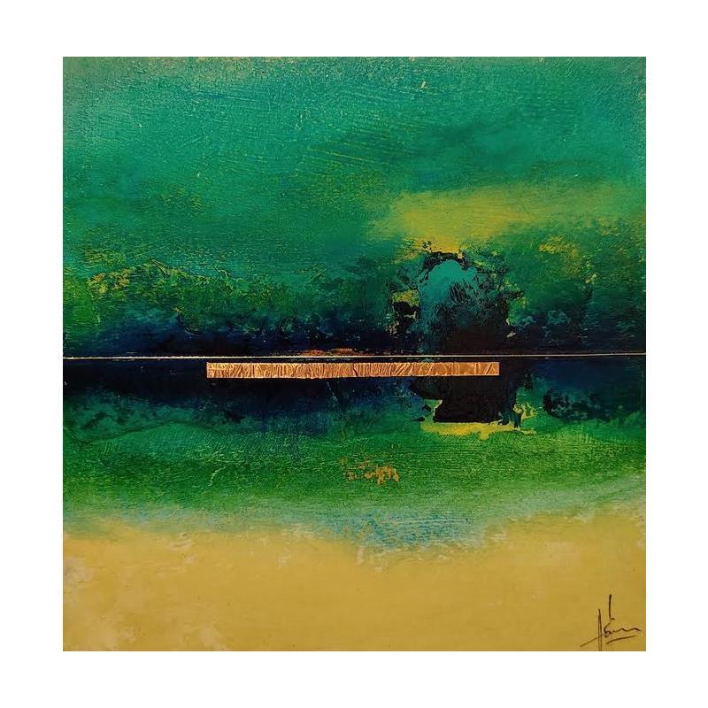 Gemälde Abstraction #2657 von Hévin Christian | Gemälde Abstrakt Minimalistisch Öl Acryl Pastell