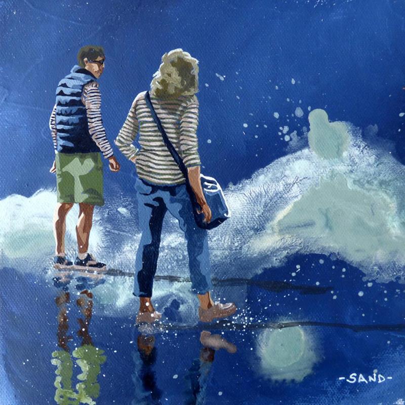 Painting duo d'estran by Sand | Painting Figurative Acrylic Life style, Marine, Pop icons