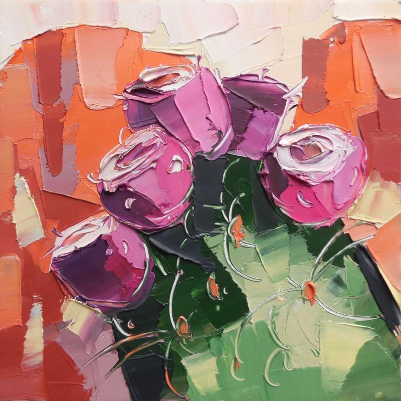 Painting Prickly pear fruits by Lunetskaya Elena | Painting Figurative Oil Landscapes, Nature