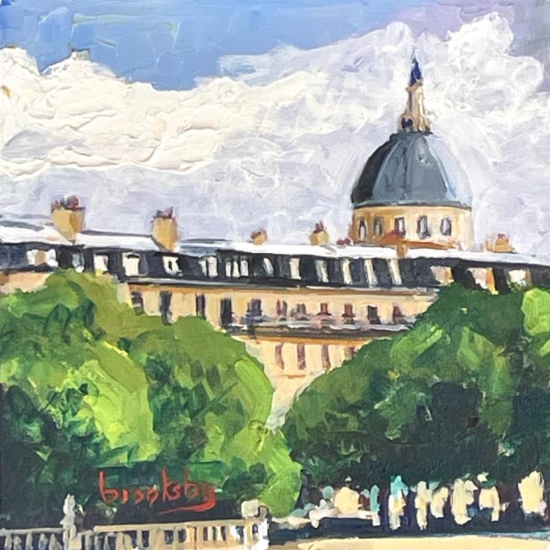 Painting Panthéon Dôme by Brooksby | Painting Impressionism Oil Architecture