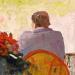 Painting Je t'attends  by Brooksby | Painting Impressionism Landscapes Urban Life style Oil