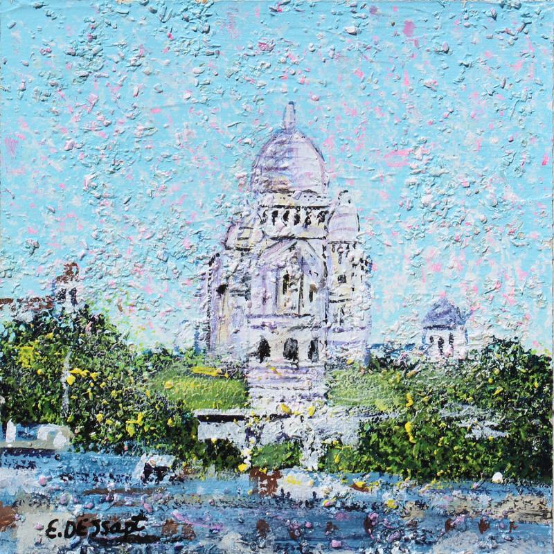 Painting Sacre cœur  by Dessapt Elika | Painting Impressionism Acrylic Sand