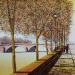 Gemälde Un automne à Paris avec toi von Dessapt Elika | Gemälde Impressionismus Acryl Sand