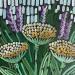 Peinture lavender and immortelle par Dmitrieva Daria | Tableau Impressionnisme Nature Acrylique