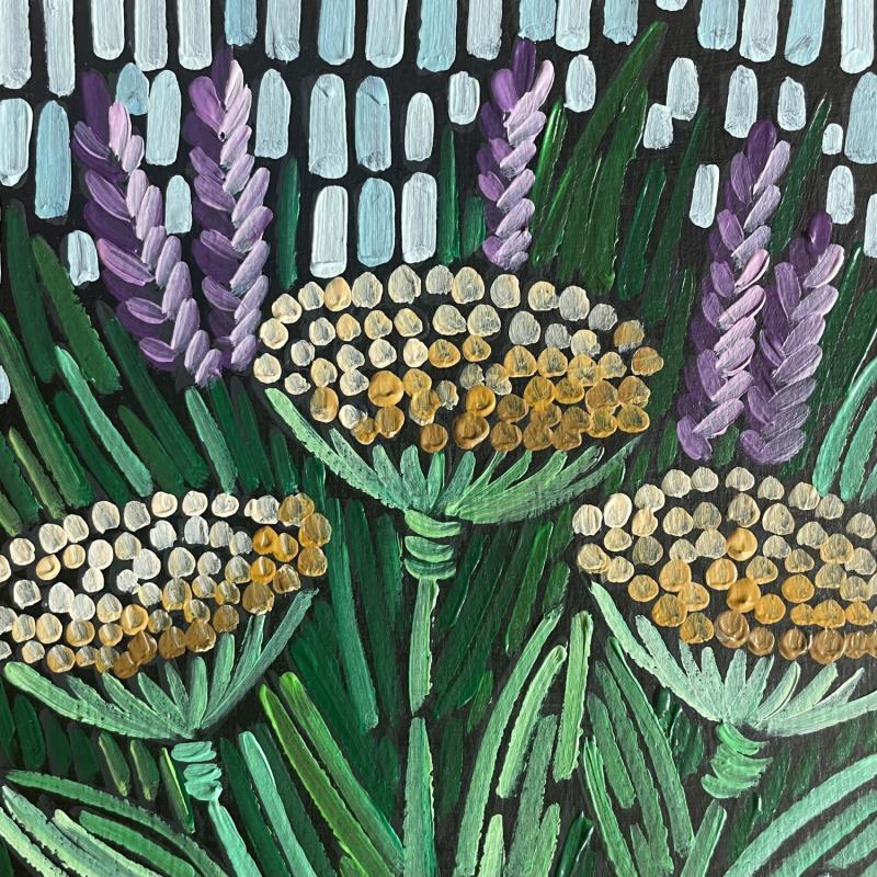 Gemälde lavender and immortelle von Dmitrieva Daria | Gemälde Impressionismus Natur Acryl