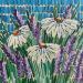 Painting chamomile and lavender by Dmitrieva Daria | Painting Impressionism Nature Acrylic