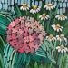 Peinture hydrangea and daisies par Dmitrieva Daria | Tableau Impressionnisme Nature Acrylique