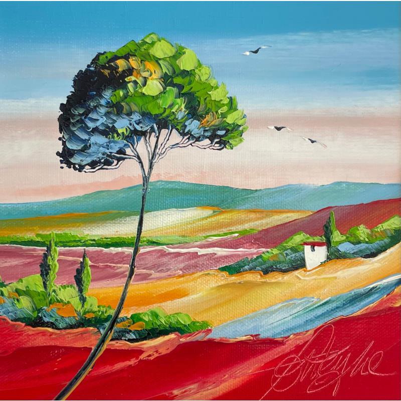 Gemälde Rouge les plaines von Fonteyne David | Gemälde Figurativ Acryl