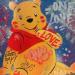 Painting Winnie l'Ourson by Kedarone | Painting Pop-art Pop icons Graffiti Acrylic