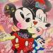 Gemälde Mickey Minnie Mouse von Kedarone | Gemälde Pop-Art Pop-Ikonen Graffiti Acryl