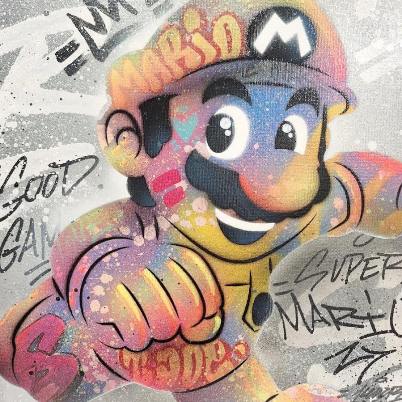 Painting Mario by Kedarone | Painting Pop-art Pop icons Graffiti Acrylic