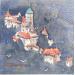 Peinture Haut-Koenigsbourg Castle, Alsace par Dandapat Swarup | Tableau Figuratif Urbain Aquarelle