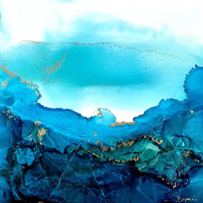 Painting F2 - 1804 Poésie Marine by Depaire Silvia | Painting Abstract Landscapes Marine Minimalist Acrylic