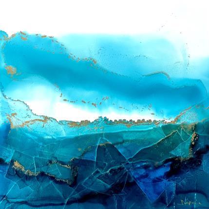 Peinture F2 - 1806 Poésie Marine par Depaire Silvia | Tableau Abstrait Acrylique Marine, Minimaliste, Paysages