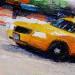 Painting NY speed yellow cab 2 by Poumès Jérôme | Painting Figurative Urban Acrylic