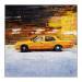 Painting NY speed yellow cab by Poumès Jérôme | Painting Figurative Urban Acrylic