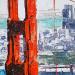 Painting Golden Gate by Poumès Jérôme | Painting Figurative Urban Acrylic