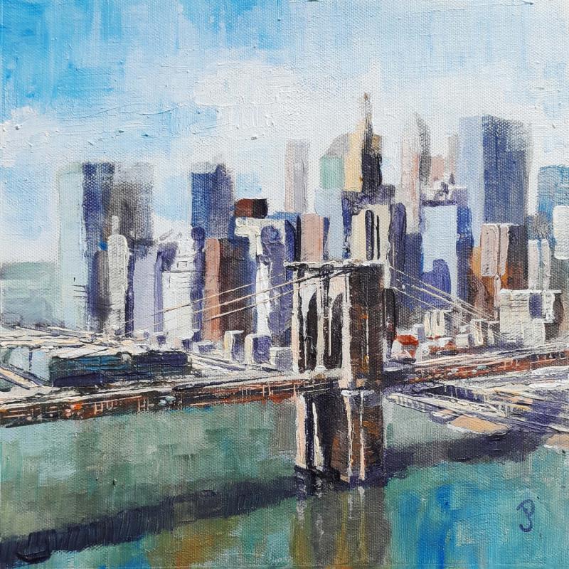 Gemälde Sunny Brooklin von Poumès Jérôme | Gemälde Figurativ Urban Acryl