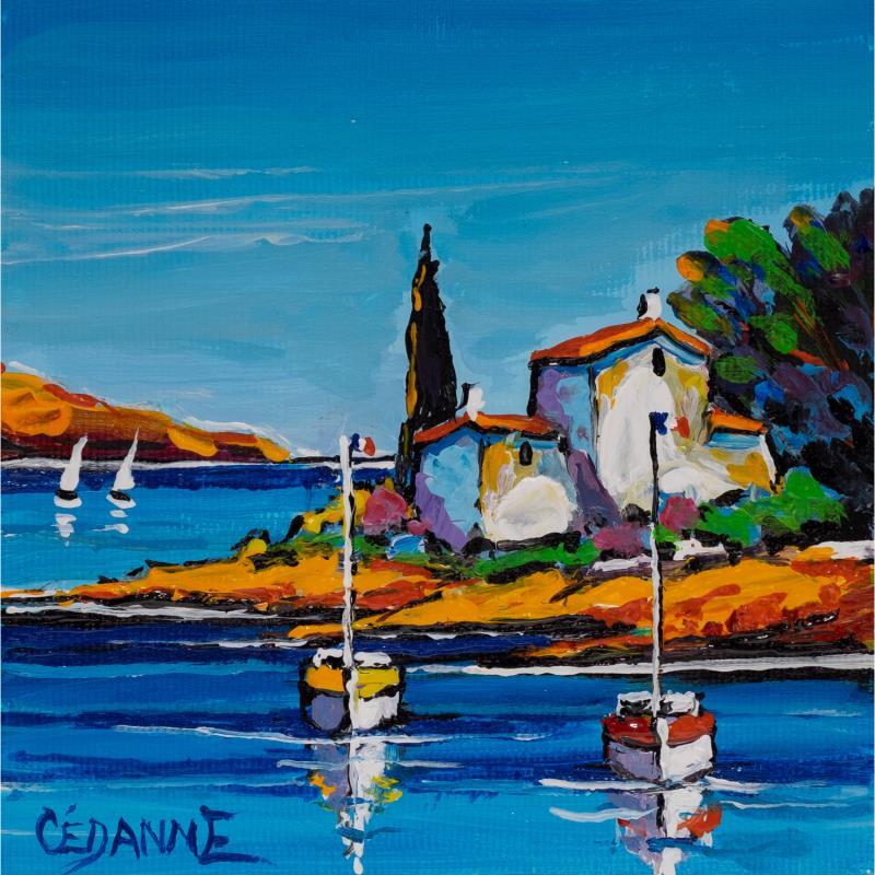 Painting Maison de mes vacances by Cédanne | Painting Figurative Landscapes Oil