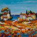 Painting Passage vers la mer by Cédanne | Painting Figurative Landscapes Oil