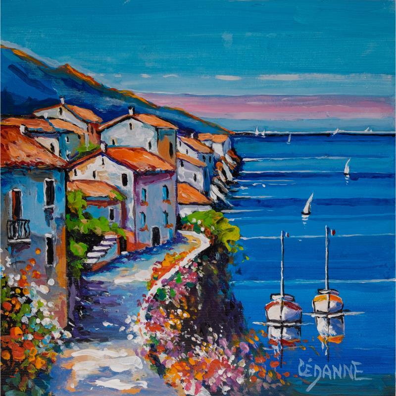 Painting Souvenir de randonnée by Cédanne | Painting Figurative Oil Landscapes