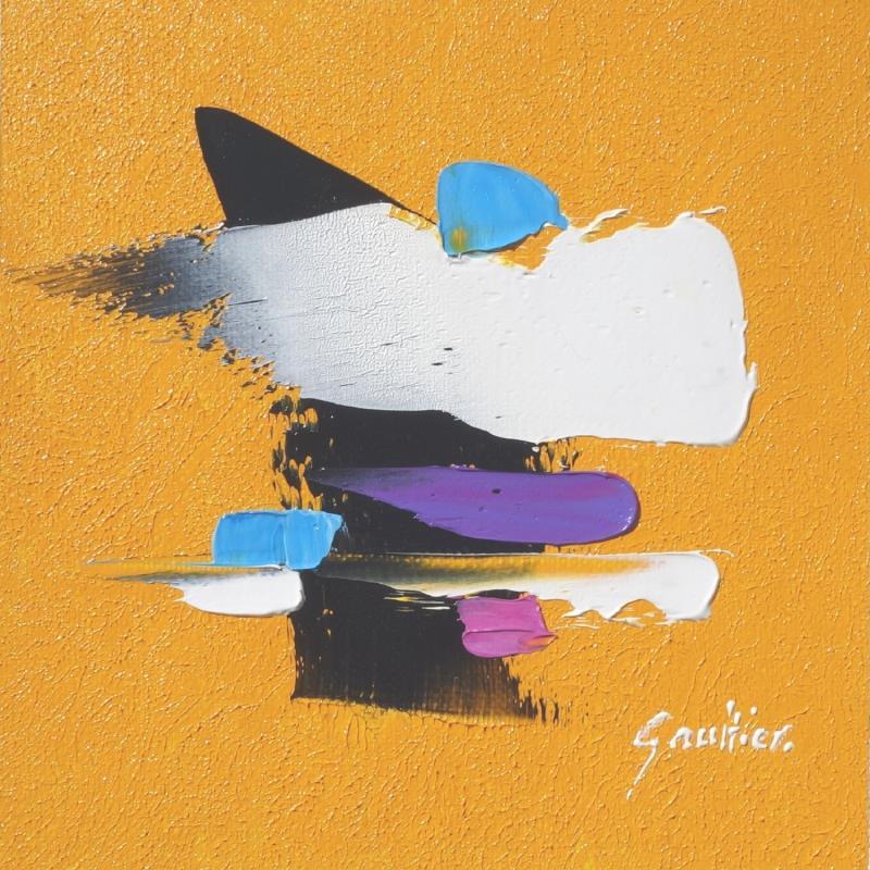 Peinture Sunshine par Gaultier Dominique | Tableau Abstrait Minimaliste Huile