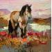 Painting A Peaceful Evening by Bond Tetiana | Painting Figurative Animals Oil