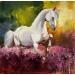 Painting Light that Walks with Him by Bond Tetiana | Painting Figurative Animals Oil